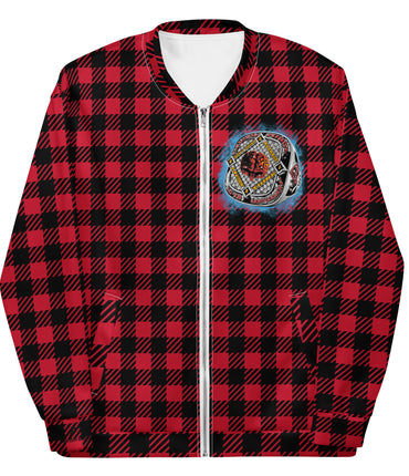 10yr Anniversary Ring Plaid Unisex Bomber Jacket