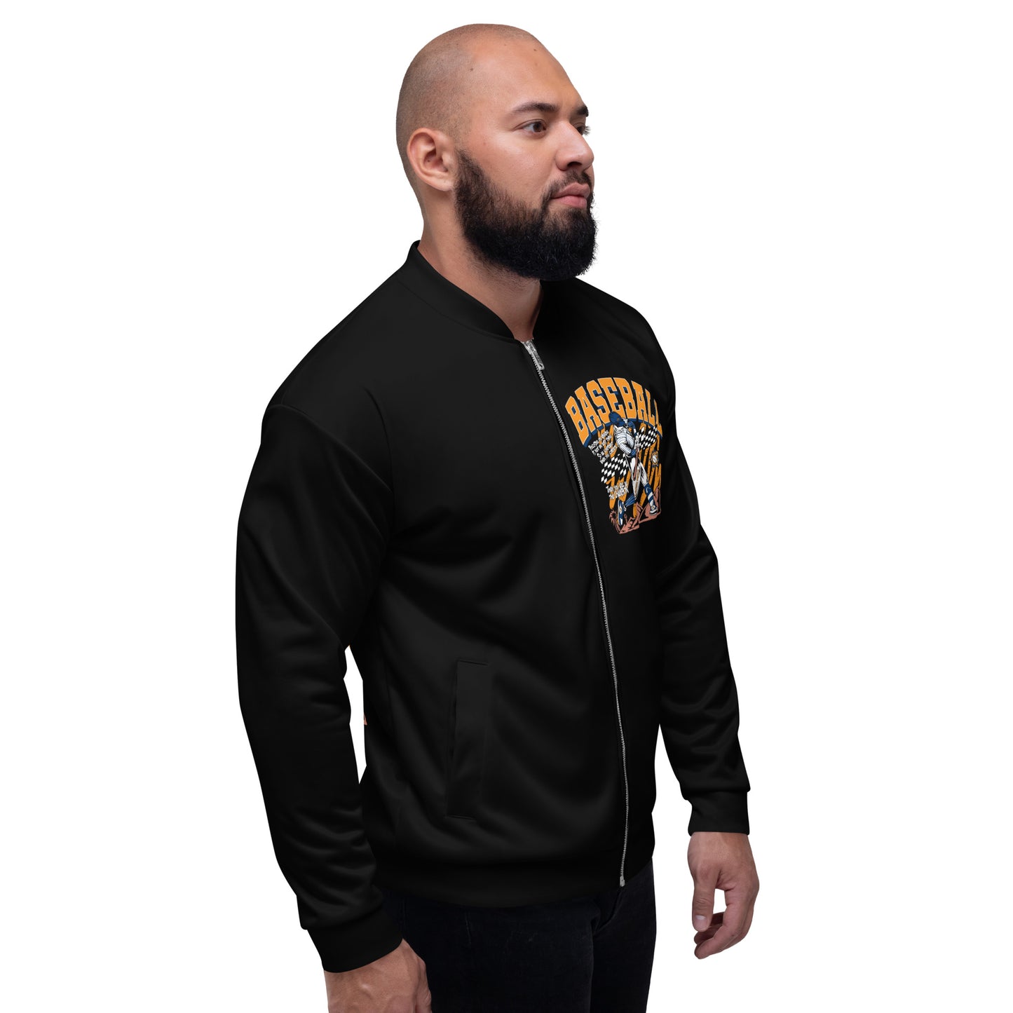 Blk Home Run Unisex Bomber Jacket