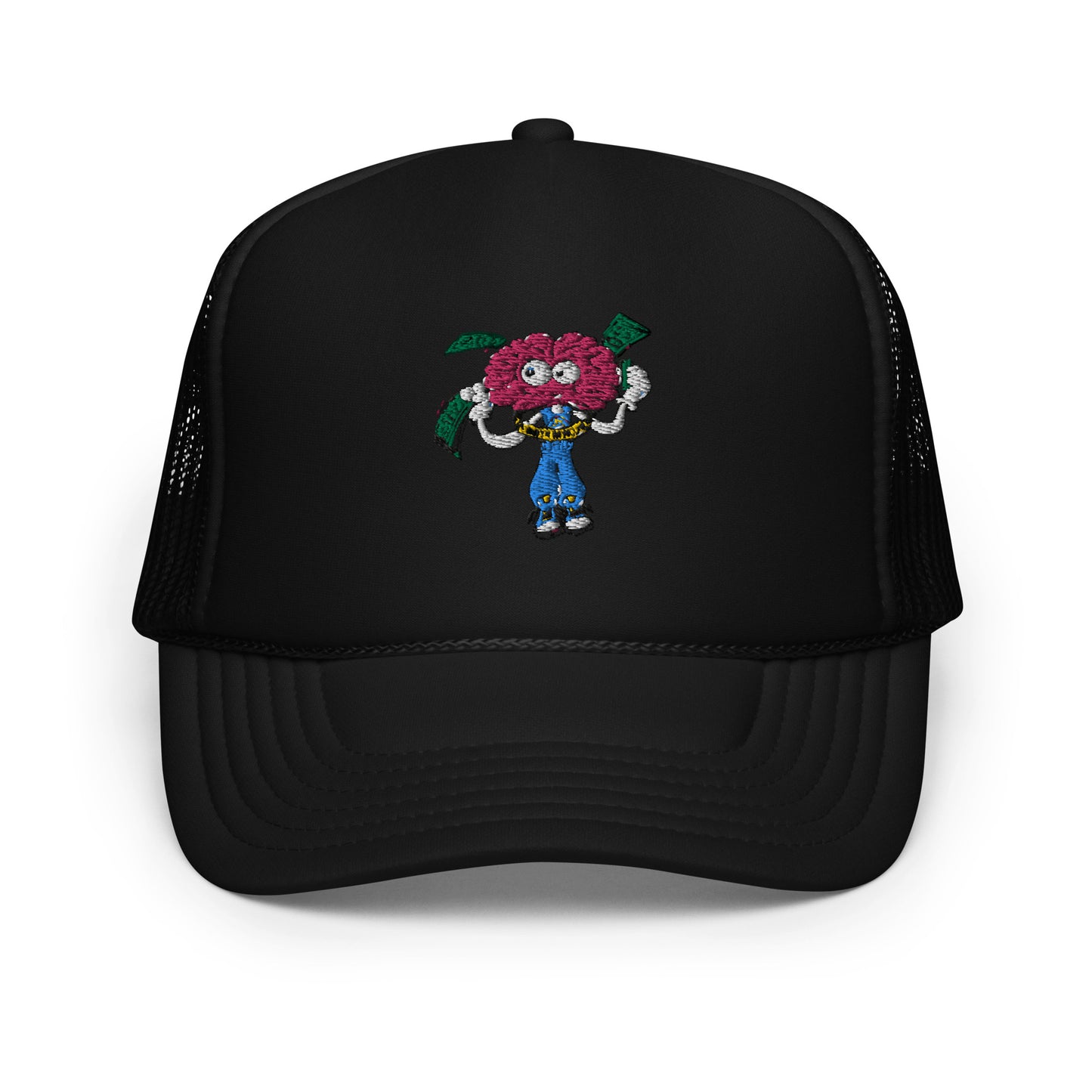 Brain Man Embroidered Foam Trucker Hat