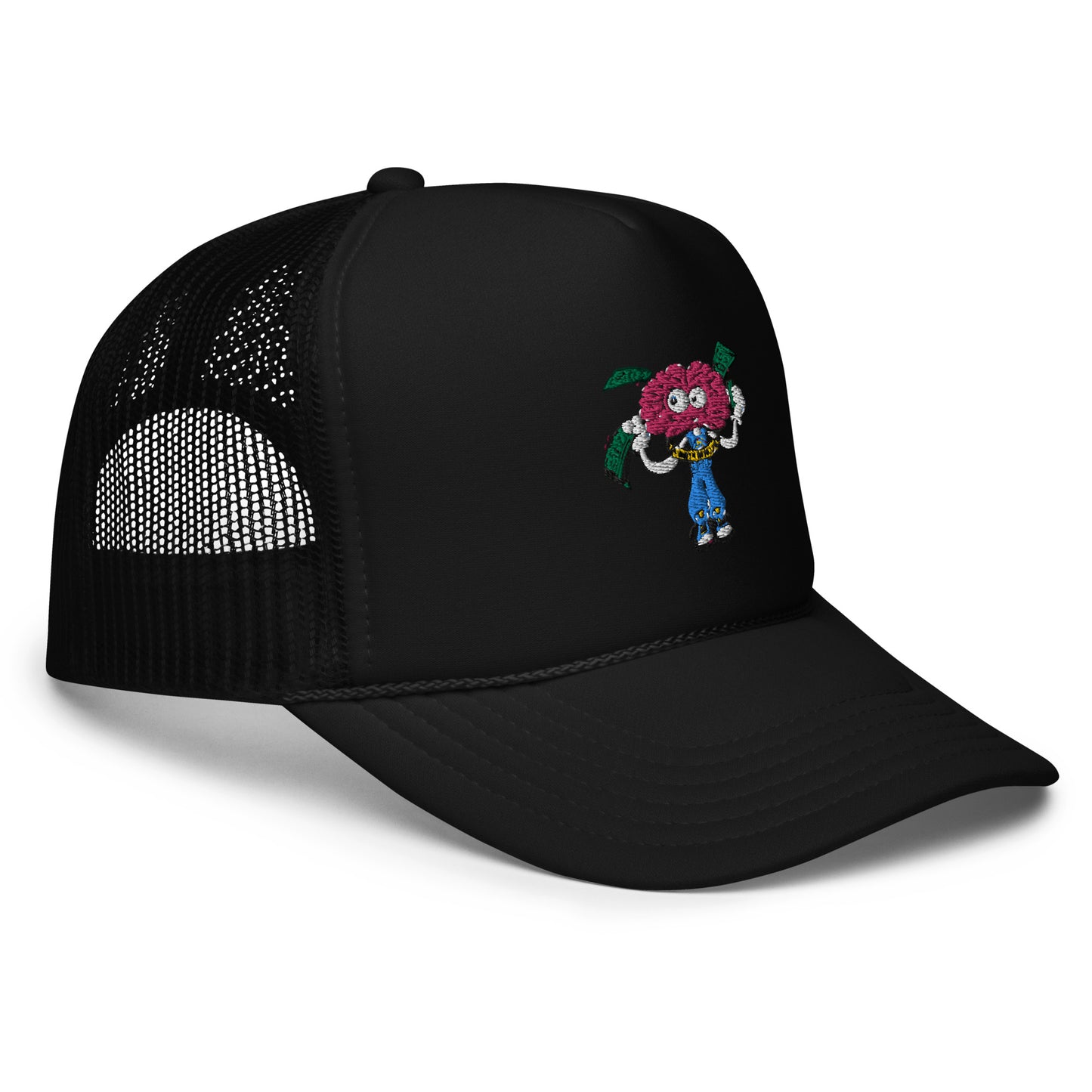 Brain Man Embroidered Foam Trucker Hat