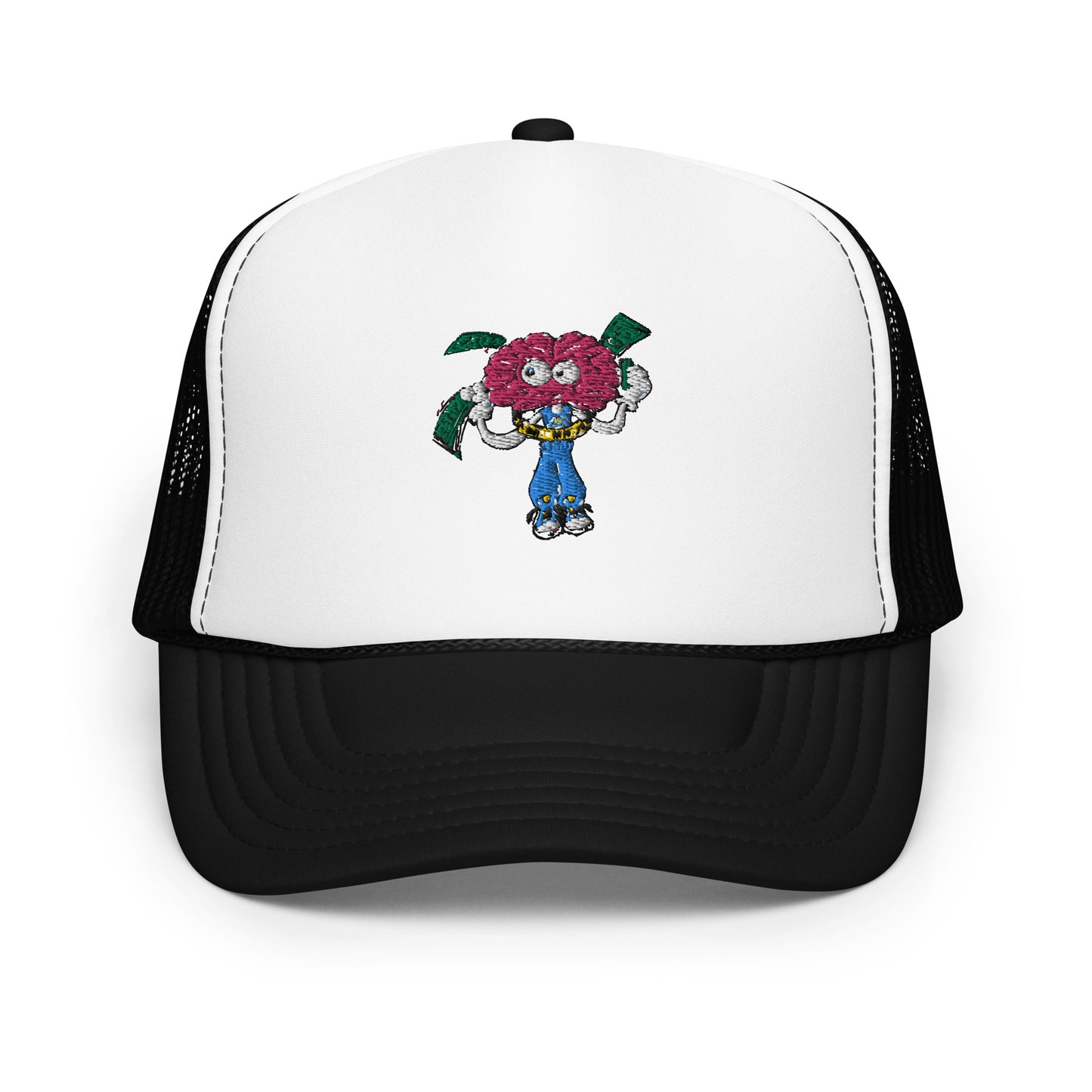 Brain Man Embroidered Foam Trucker Hat