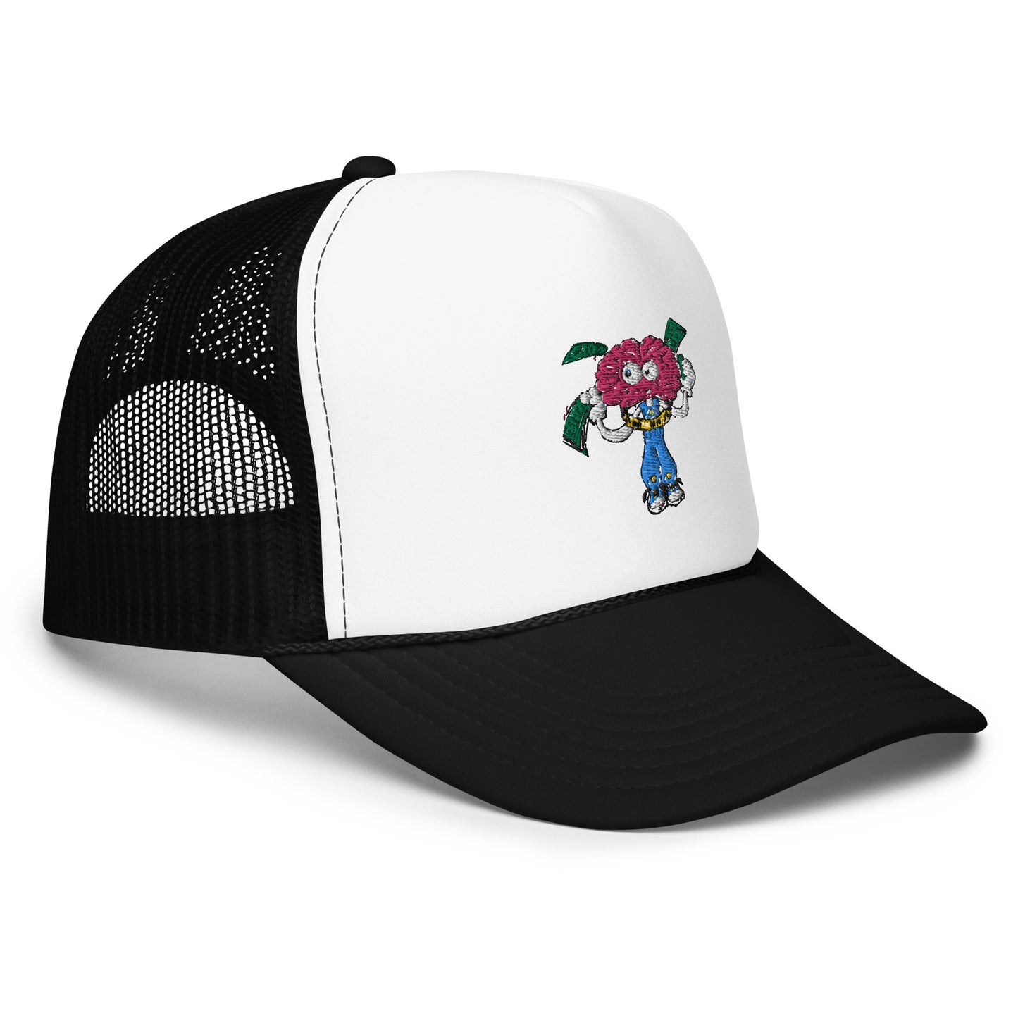 Brain Man Embroidered Foam Trucker Hat