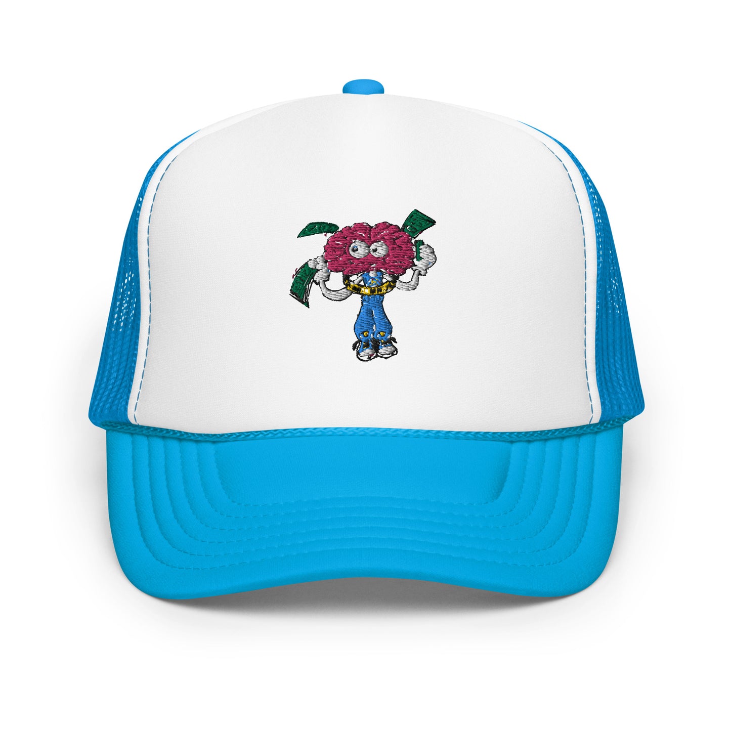 Brain Man Embroidered Foam Trucker Hat