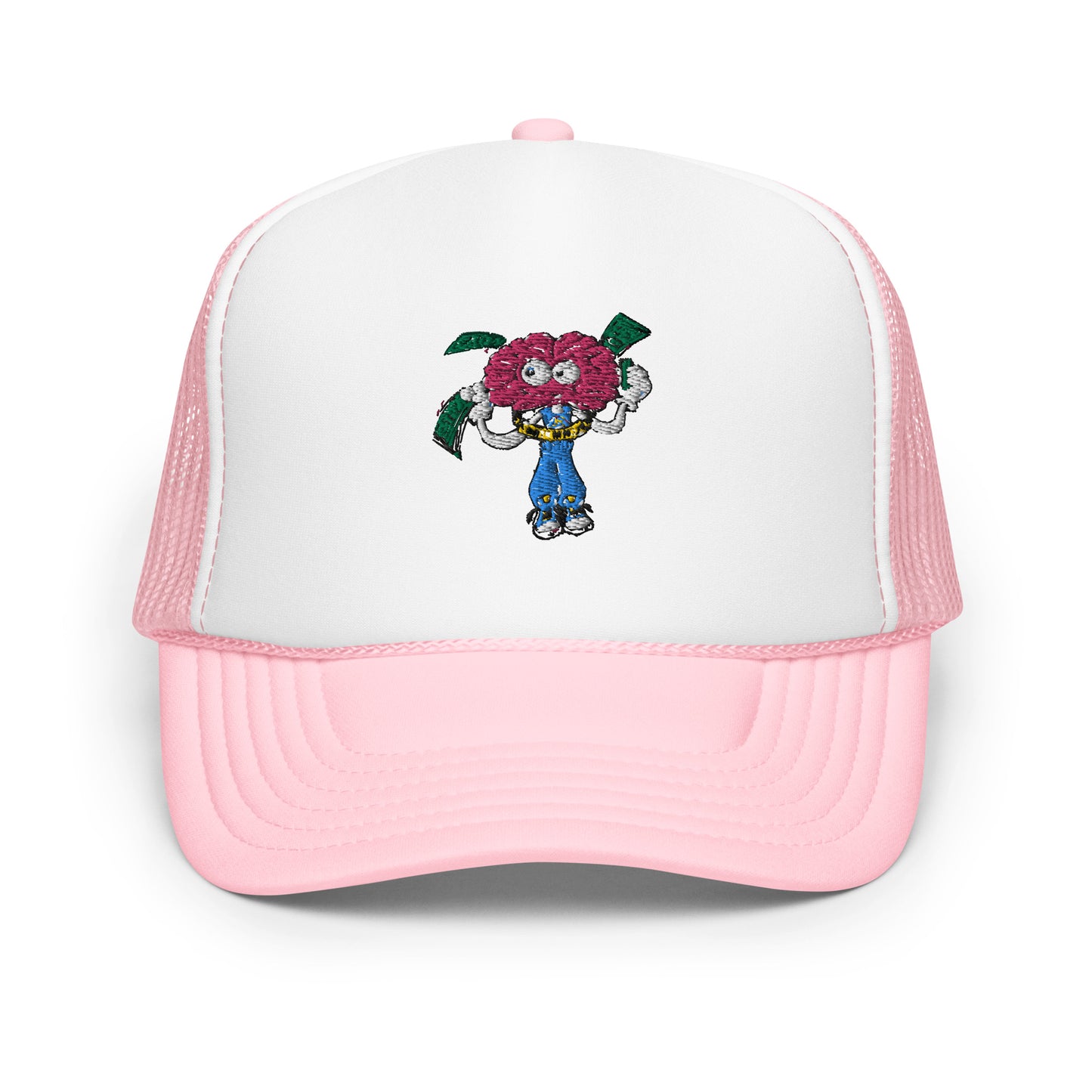 Brain Man Embroidered Foam Trucker Hat