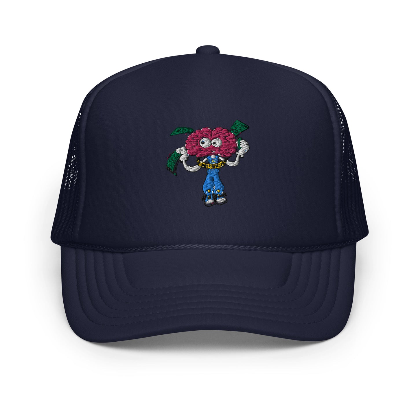 Brain Man Embroidered Foam Trucker Hat