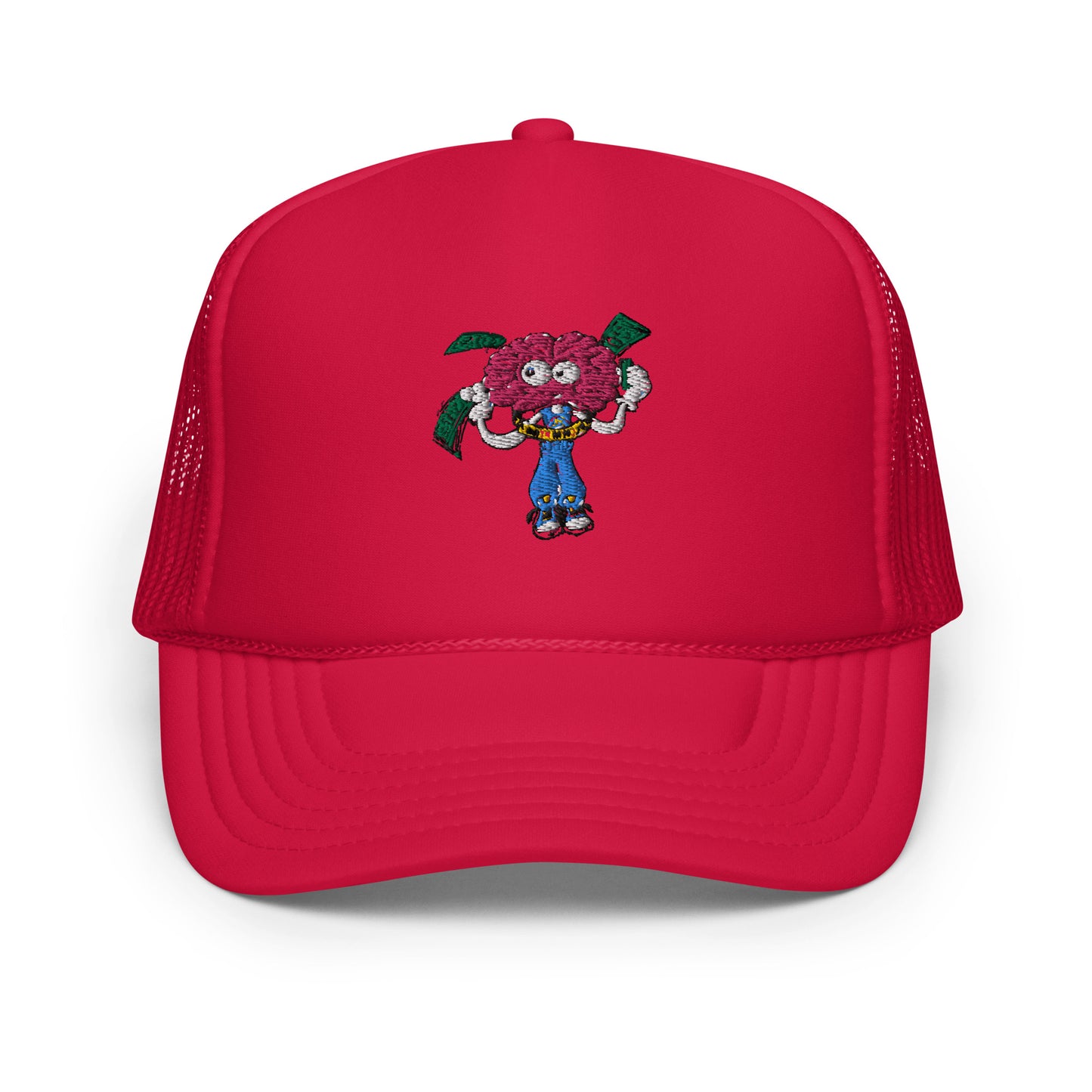 Brain Man Embroidered Foam Trucker Hat