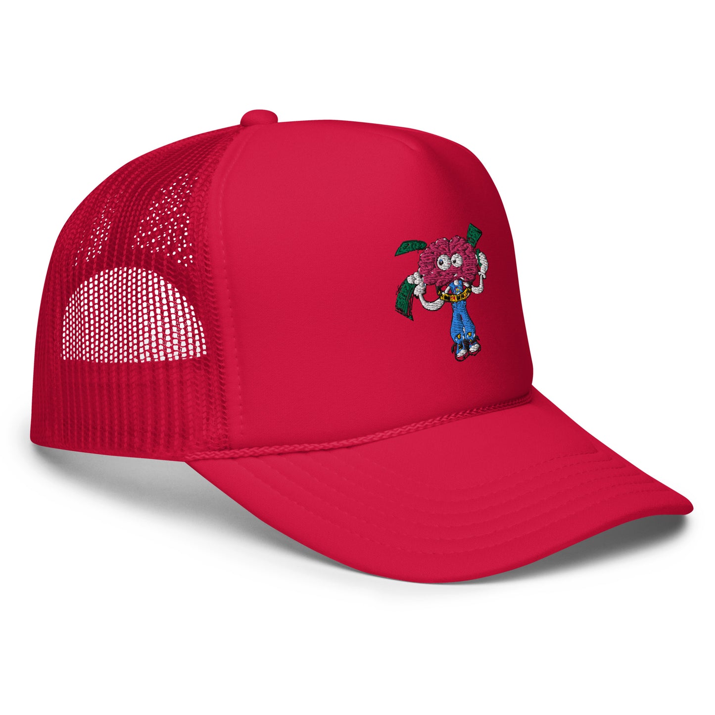 Brain Man Embroidered Foam Trucker Hat