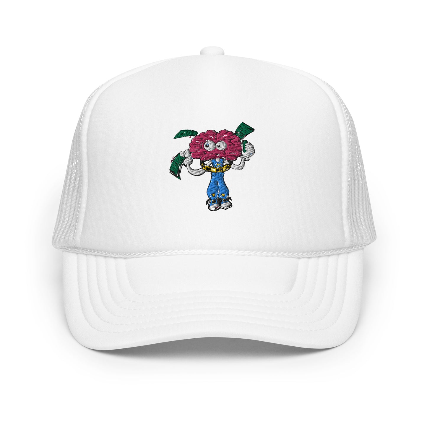 Brain Man Embroidered Foam Trucker Hat