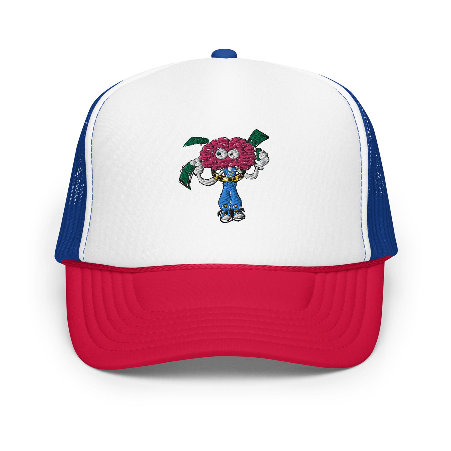 Brain Man Embroidered Foam Trucker Hat