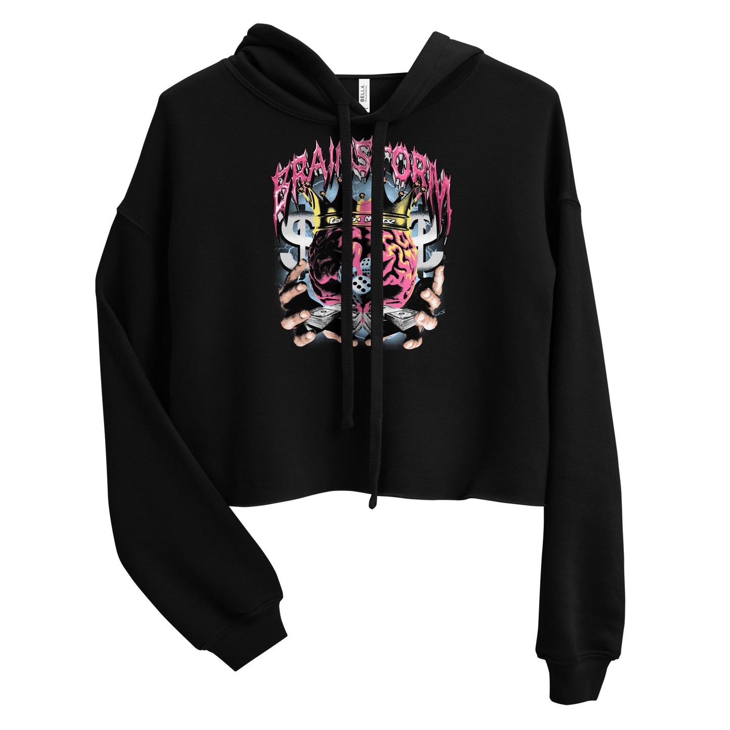 Brain Storm Crop Hoodie
