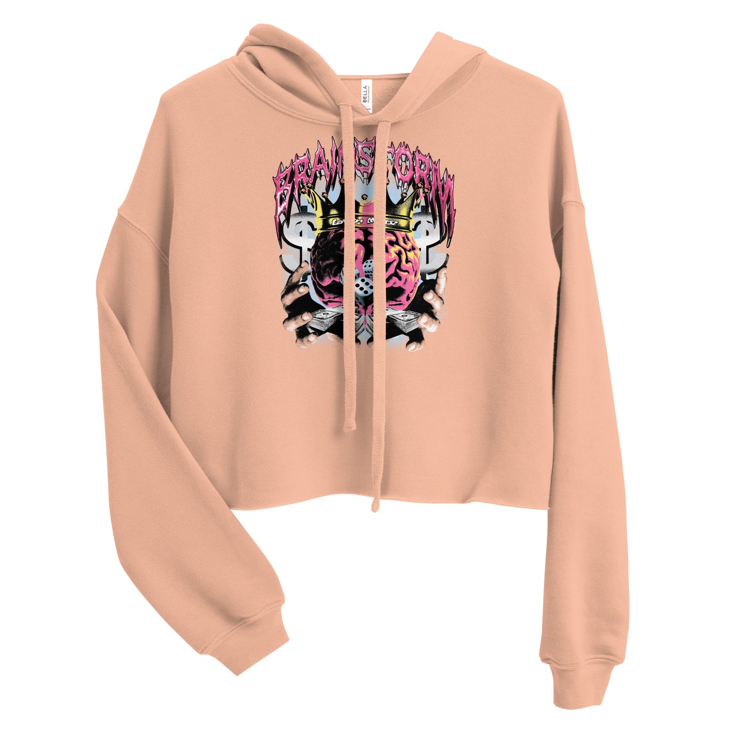 Brain Storm Crop Hoodie