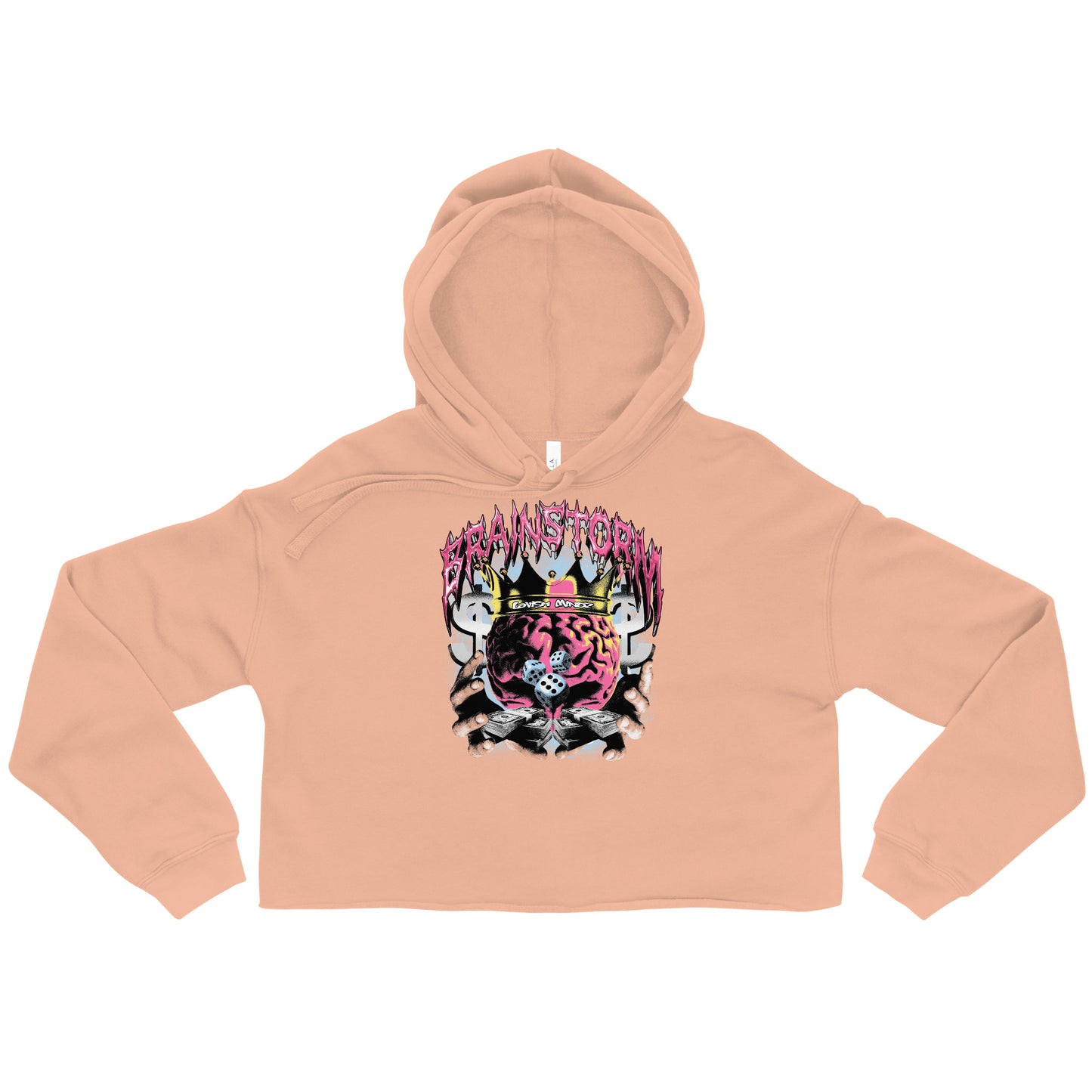 Brain Storm Crop Hoodie