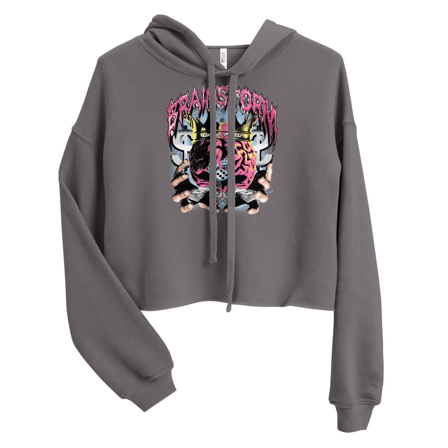 Brain Storm Crop Hoodie