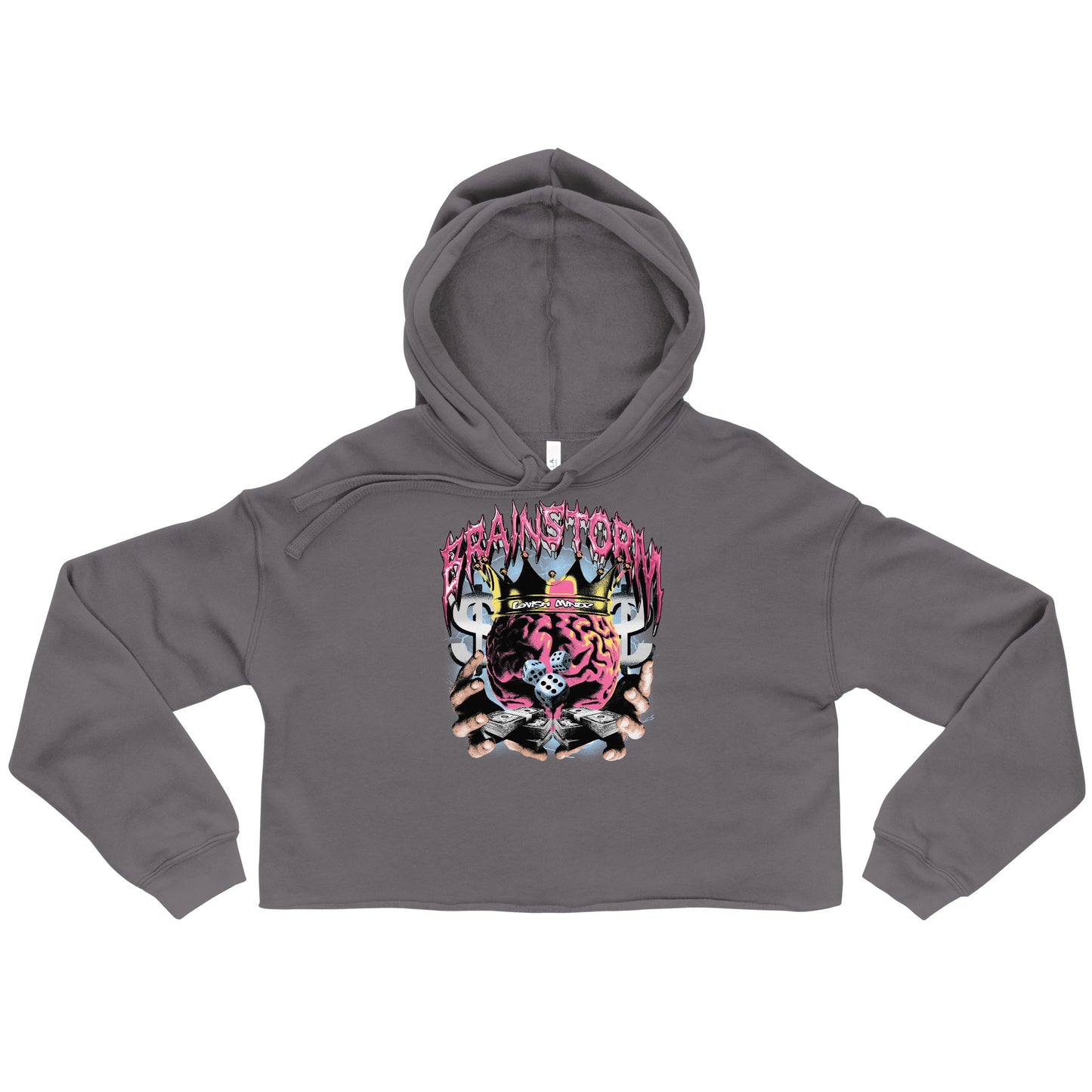 Brain Storm Crop Hoodie