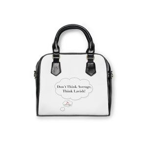 Slogan Shoulder Handbag