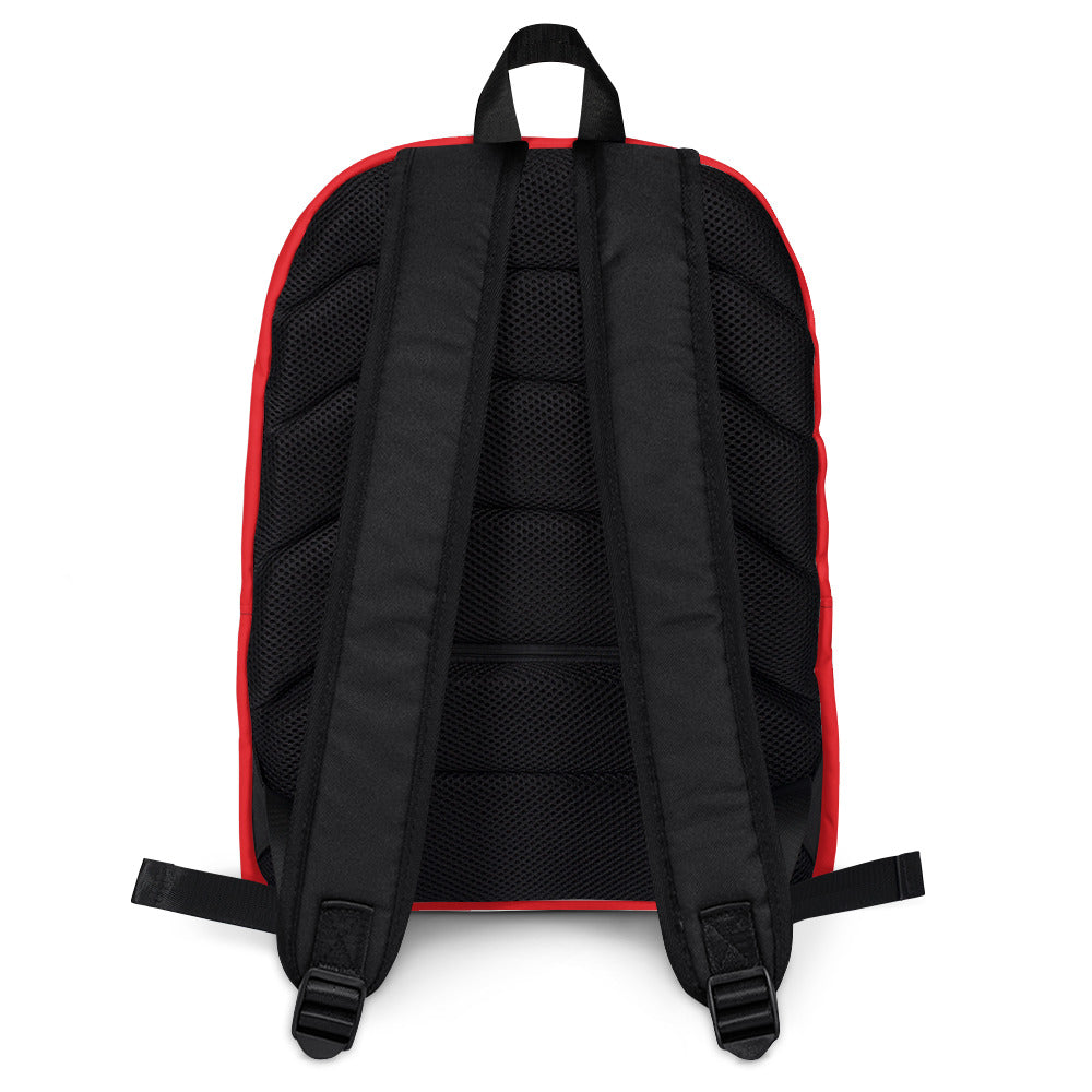 Red Lavish Brain/Slogan Backpack