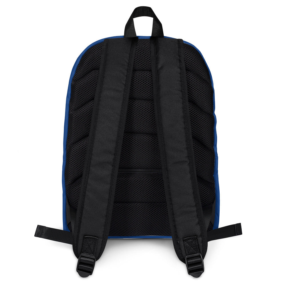 Blue Lavish Brain/Slogan Backpack