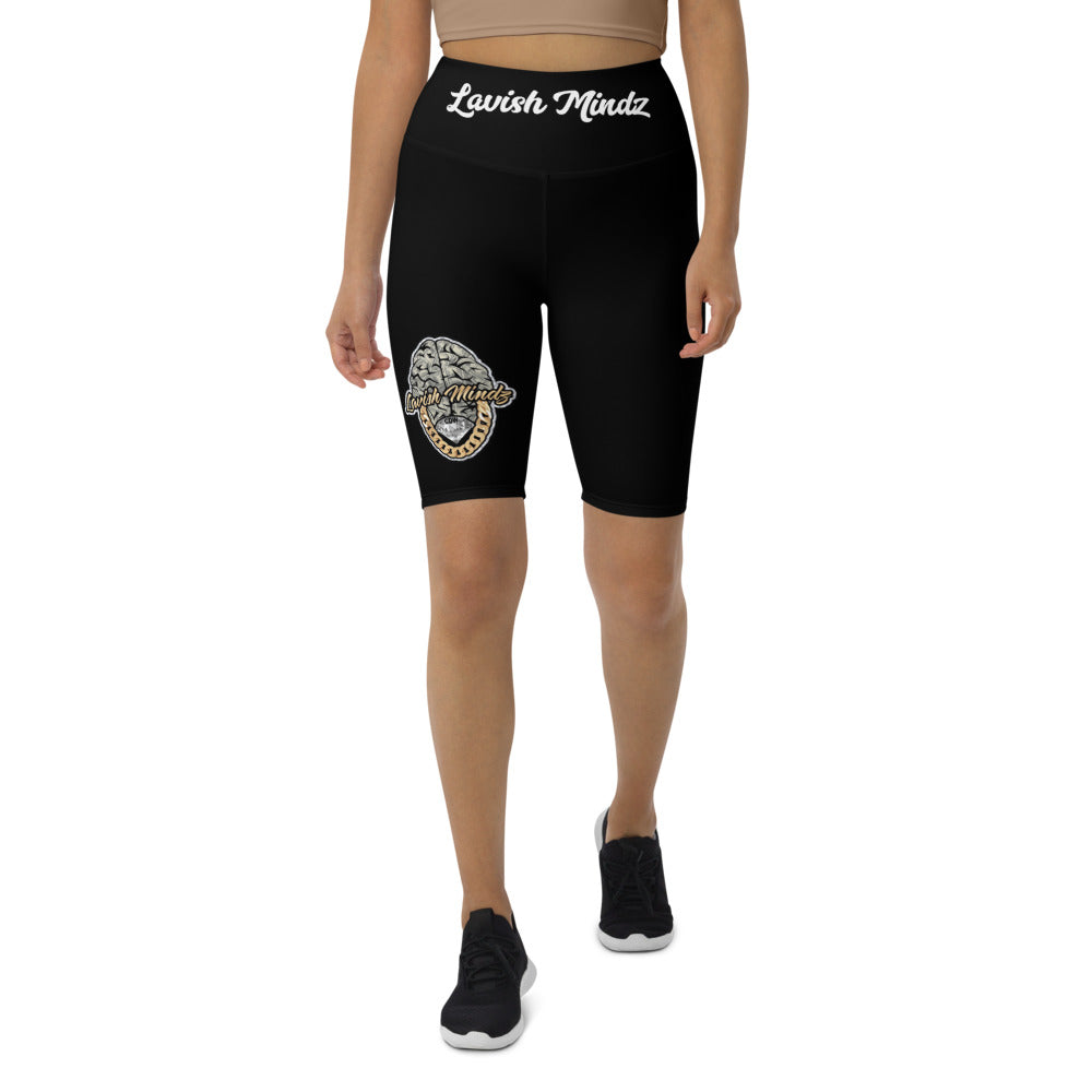 Lavish Brain Front Biker Shorts women