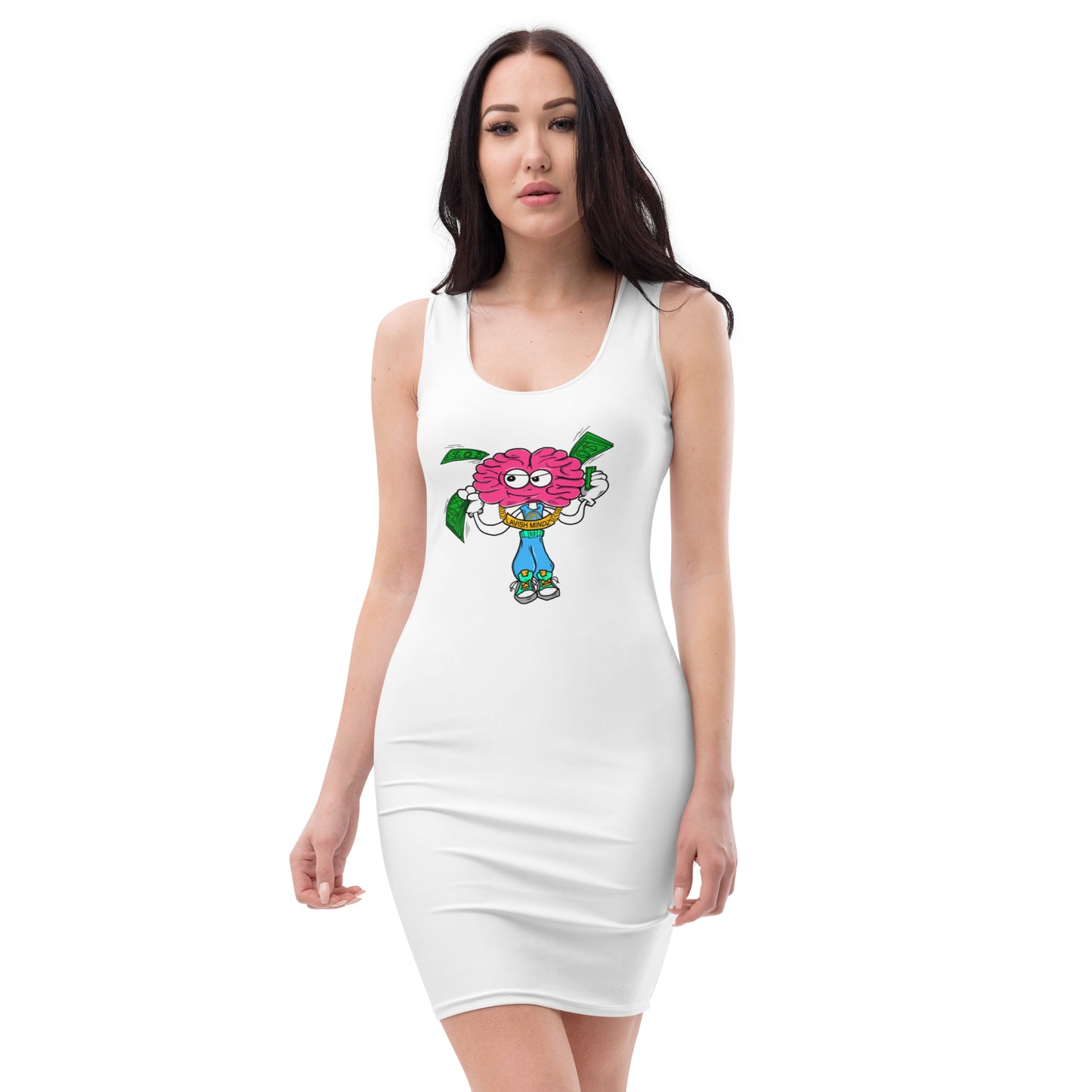 Brain Man White  Dress