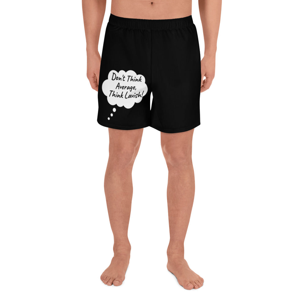 2 Tone Slogan Men's Athletic Long Shorts