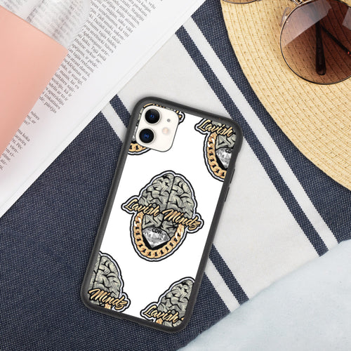 Lavish Brain White Biodegradable iphone case