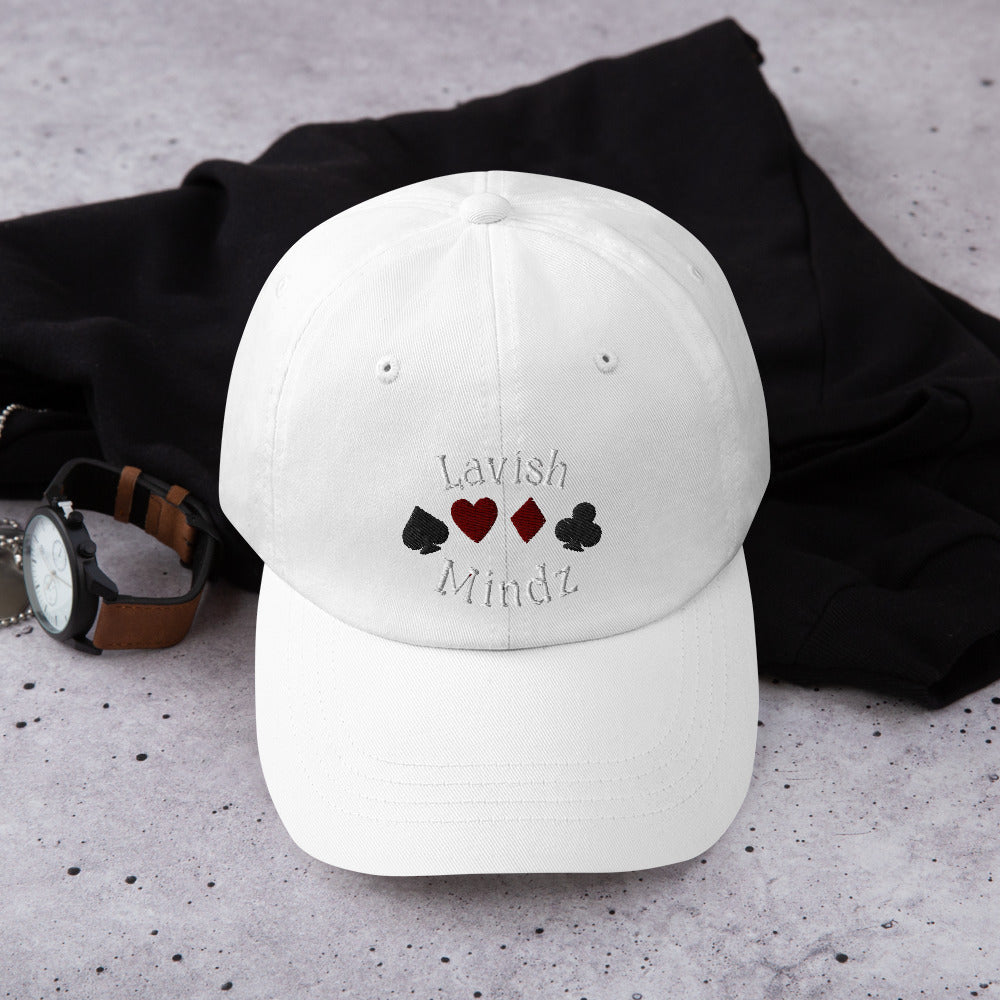 Lucky Lavish Dad hat (White Words)