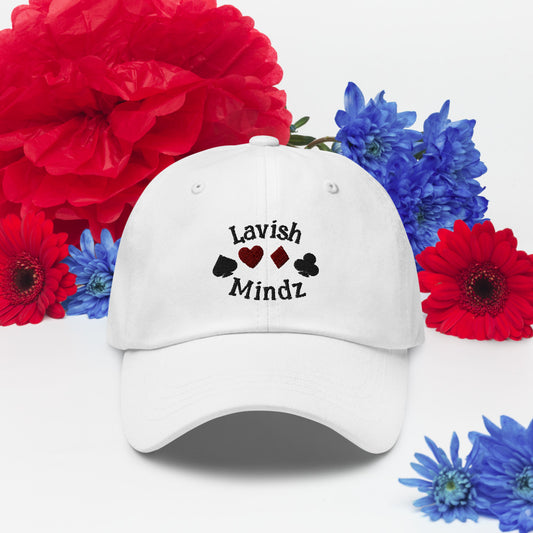 Lucky Lavish Dad hat (Black Words)