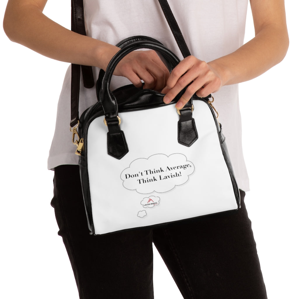 Slogan Shoulder Handbag