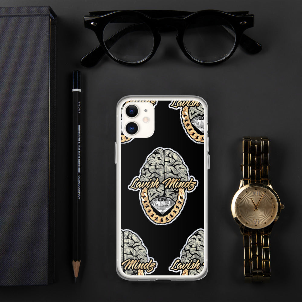 Lavish Brain Black iPhone Case