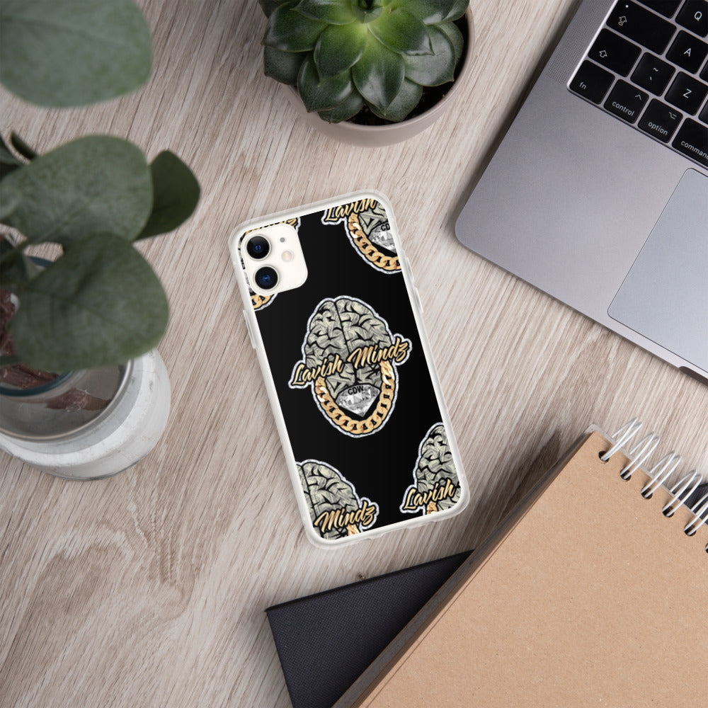Lavish Brain Black iPhone Case