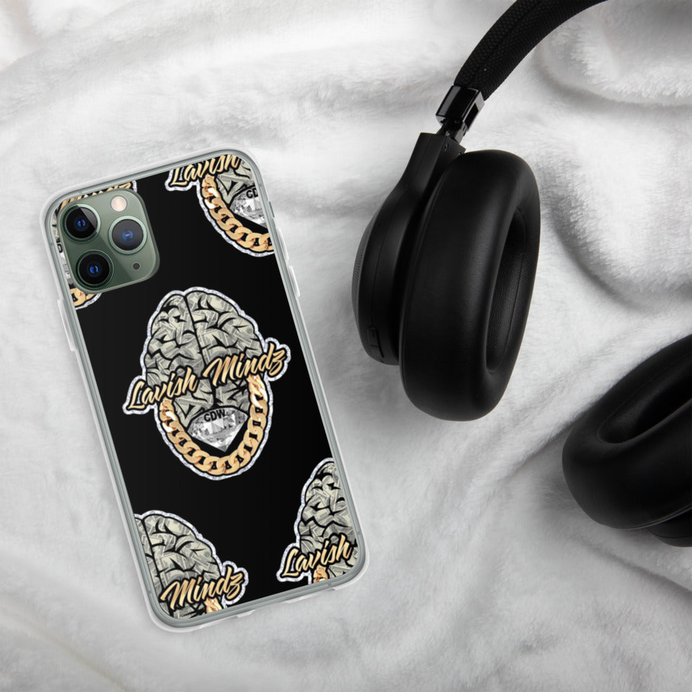 Lavish Brain Black iPhone Case
