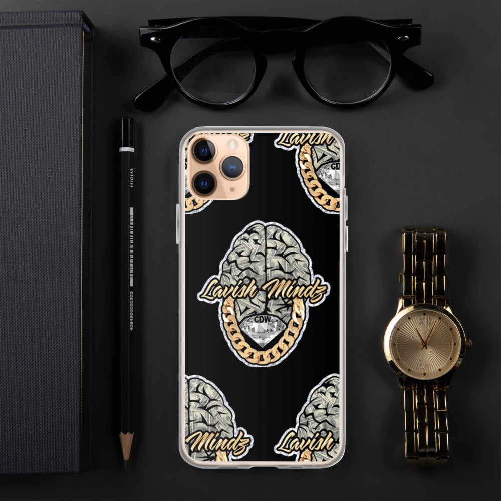 Lavish Brain Black iPhone Case