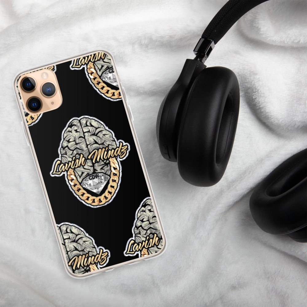 Lavish Brain Black iPhone Case