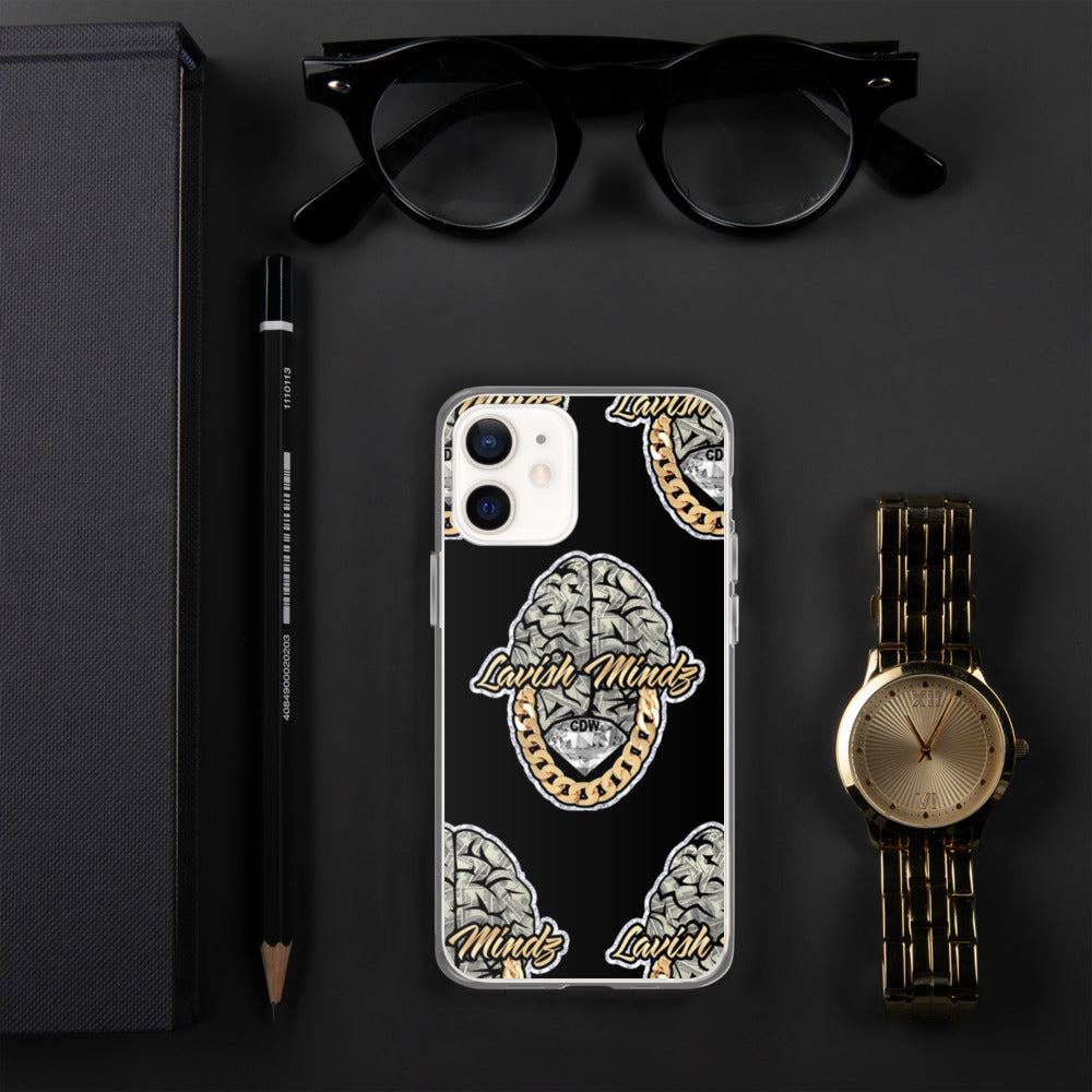 Lavish Brain Black iPhone Case