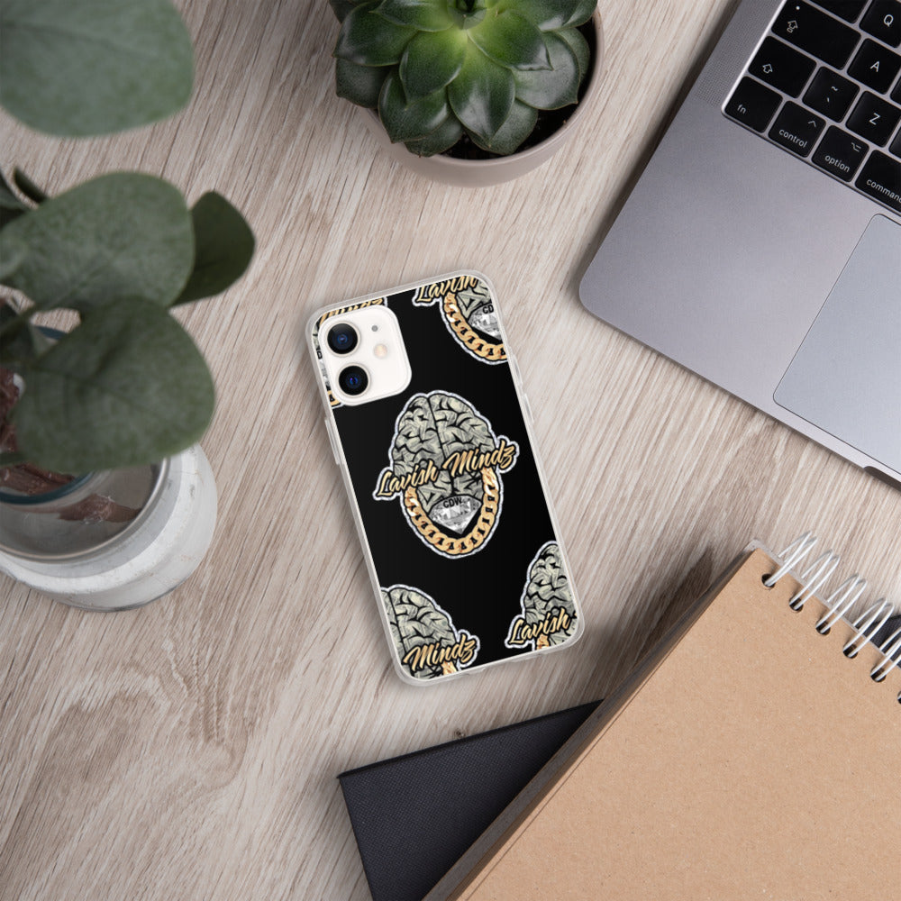 Lavish Brain Black iPhone Case