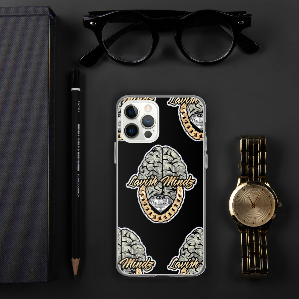 Lavish Brain Black iPhone Case