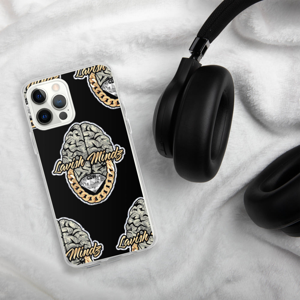 Lavish Brain Black iPhone Case