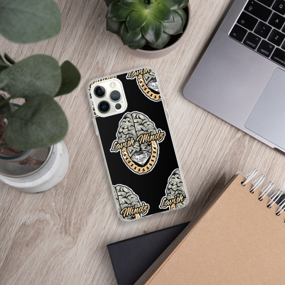 Lavish Brain Black iPhone Case