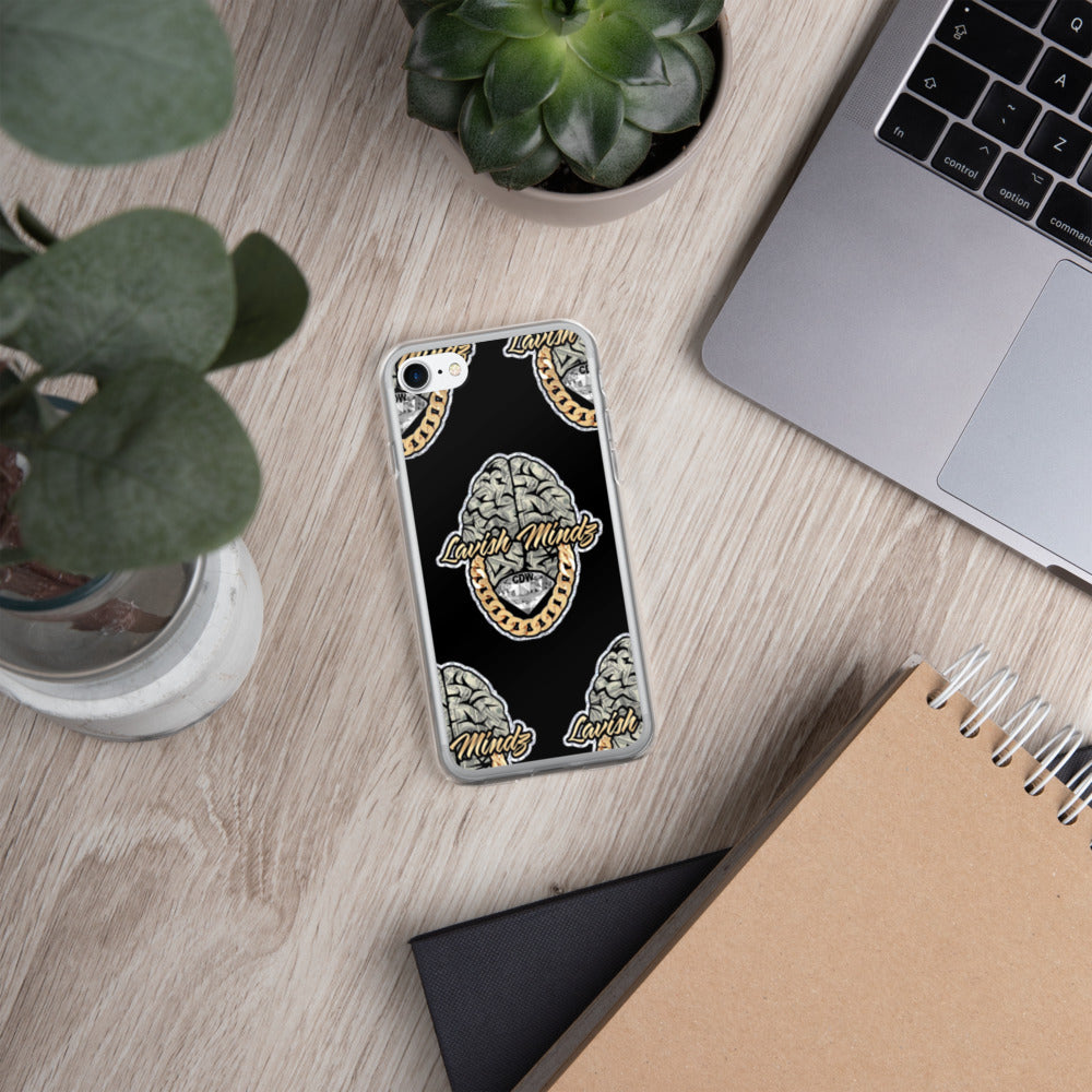 Lavish Brain Black iPhone Case