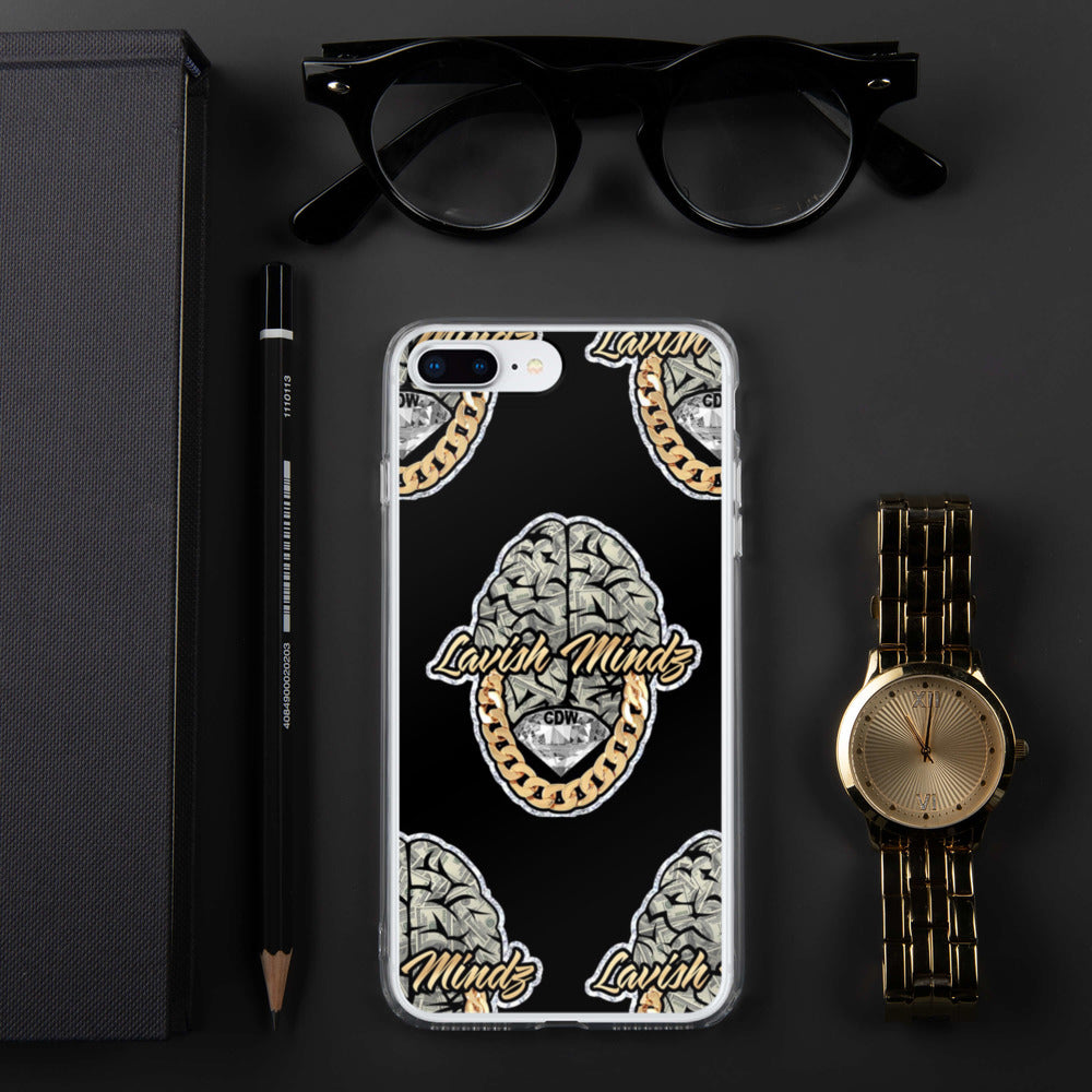 Lavish Brain Black iPhone Case