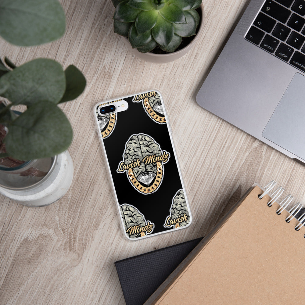 Lavish Brain Black iPhone Case