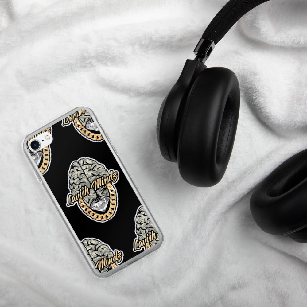 Lavish Brain Black iPhone Case