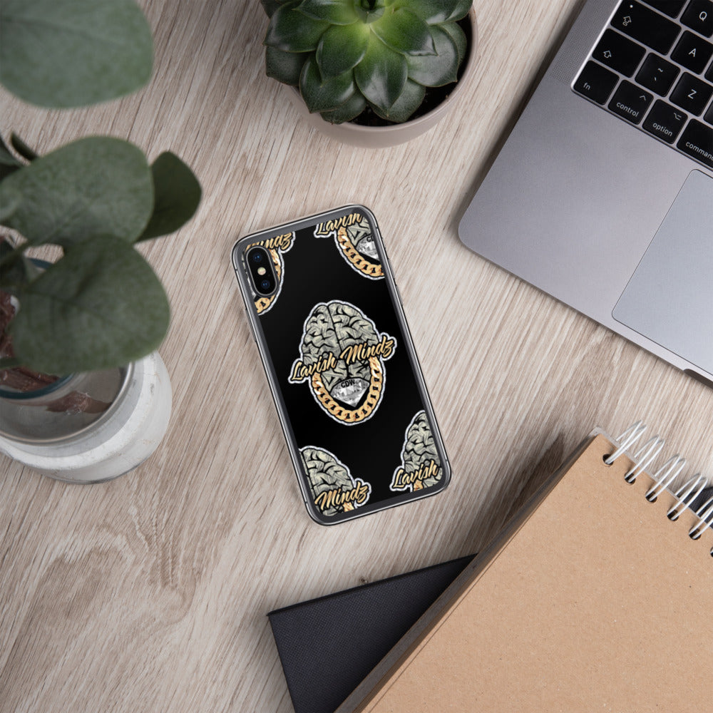 Lavish Brain Black iPhone Case