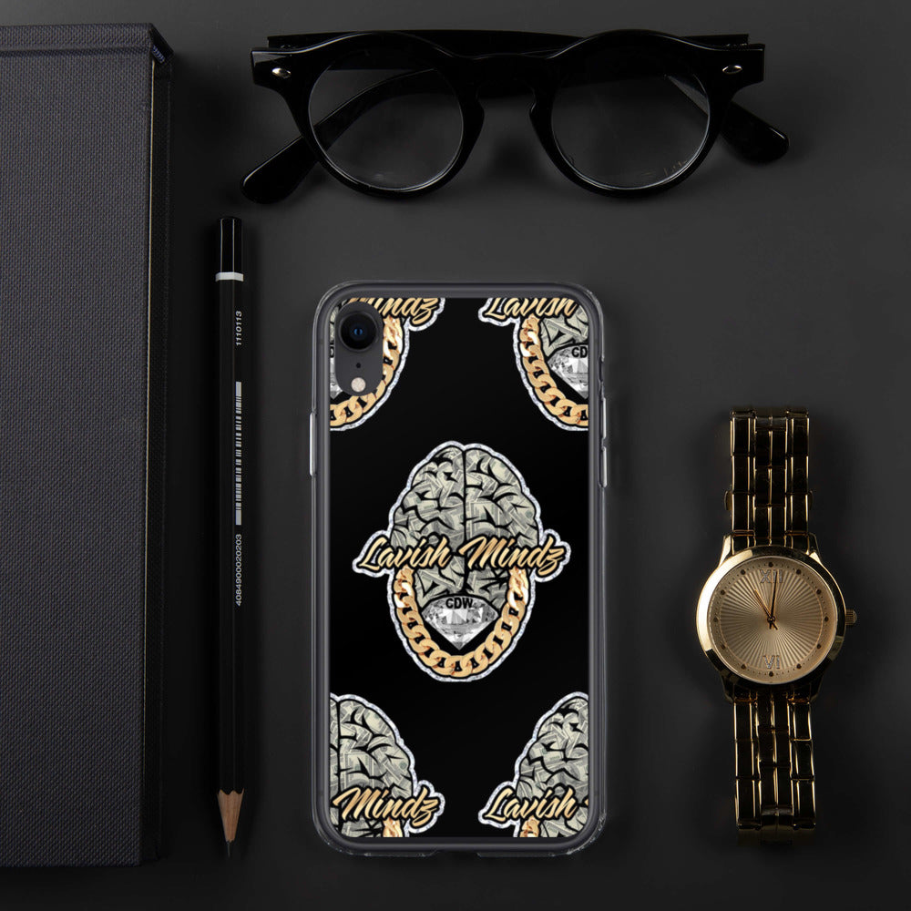 Lavish Brain Black iPhone Case