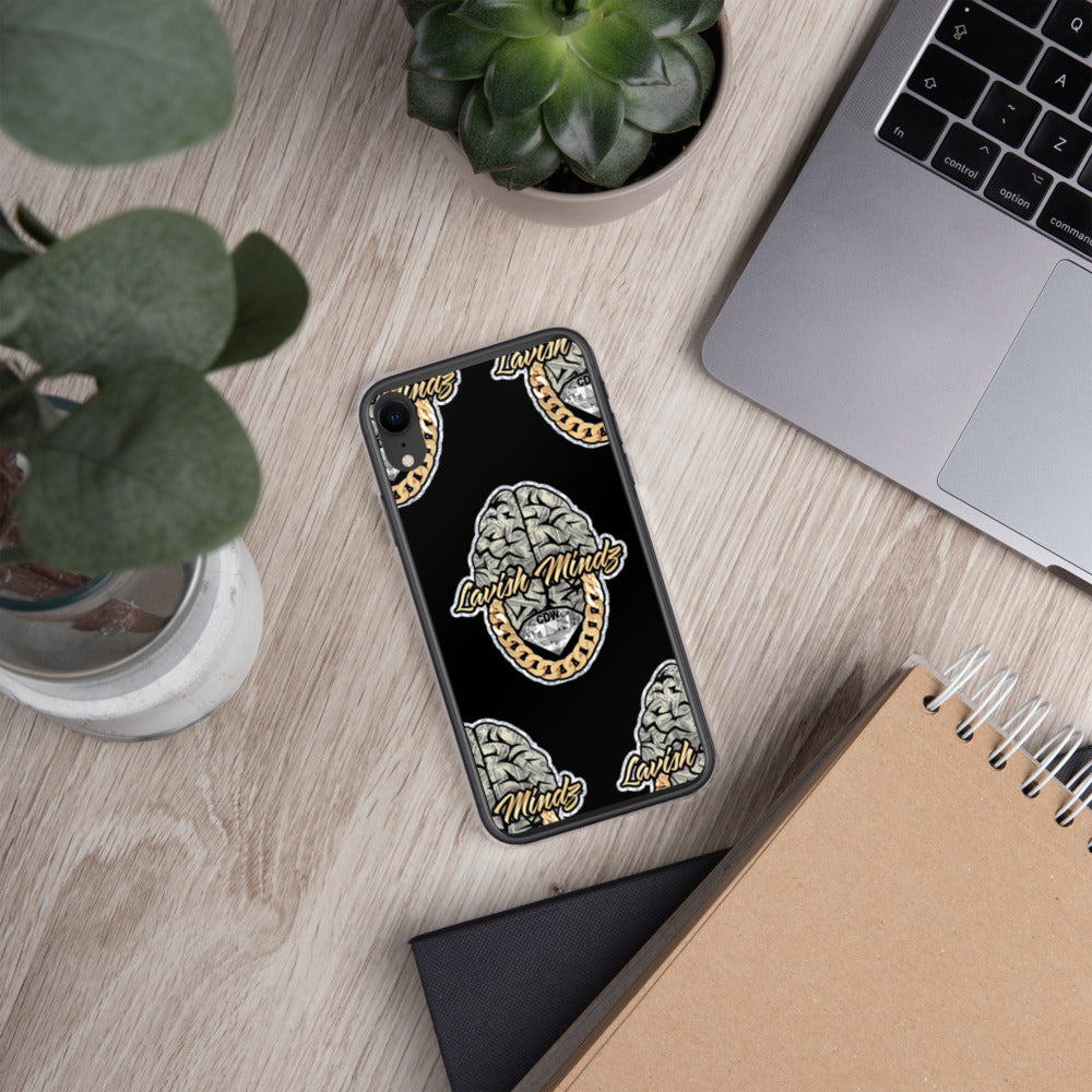 Lavish Brain Black iPhone Case