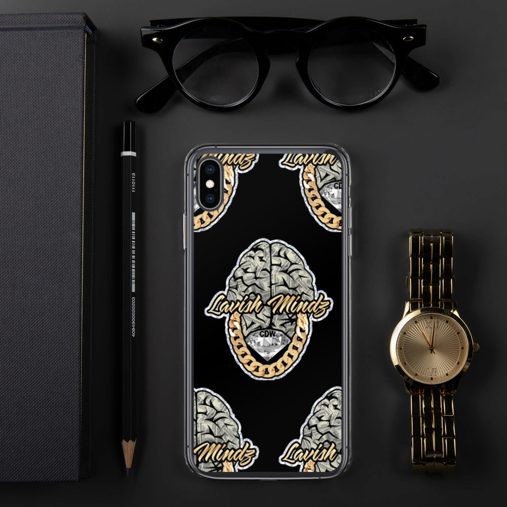 Lavish Brain Black iPhone Case