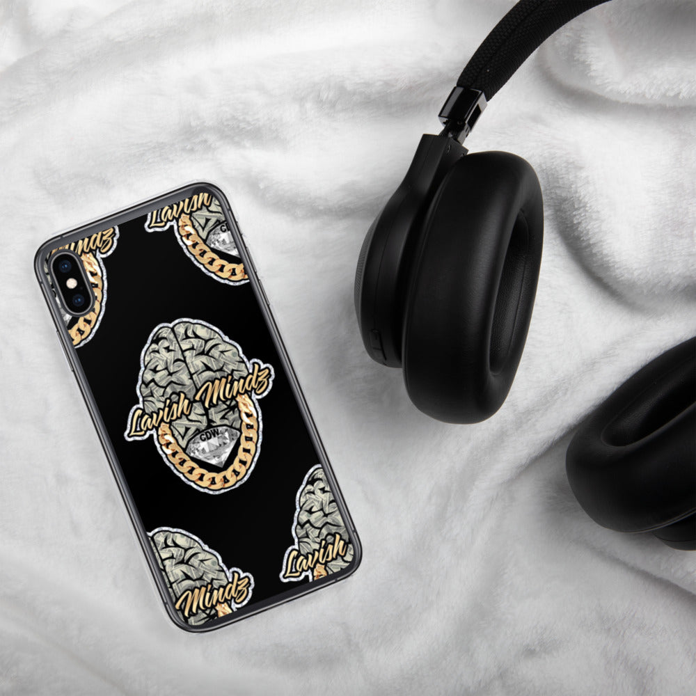 Lavish Brain Black iPhone Case