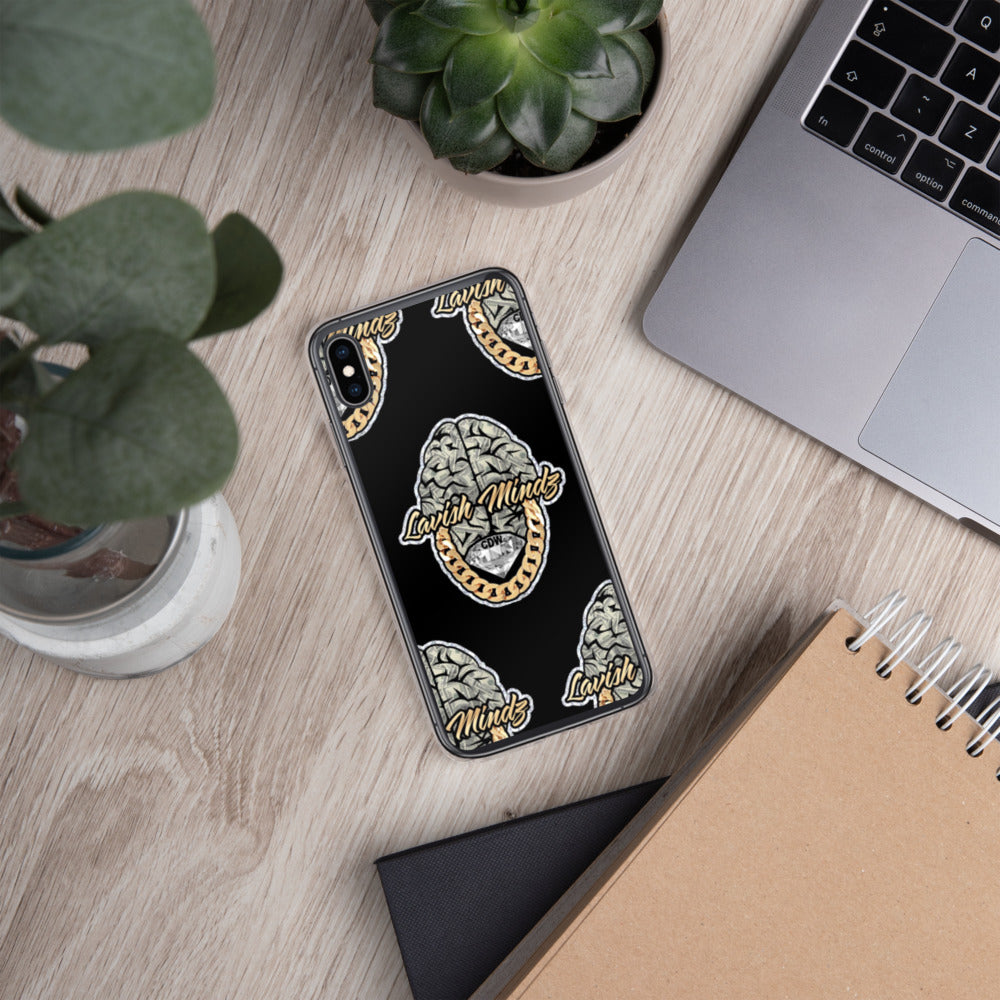 Lavish Brain Black iPhone Case