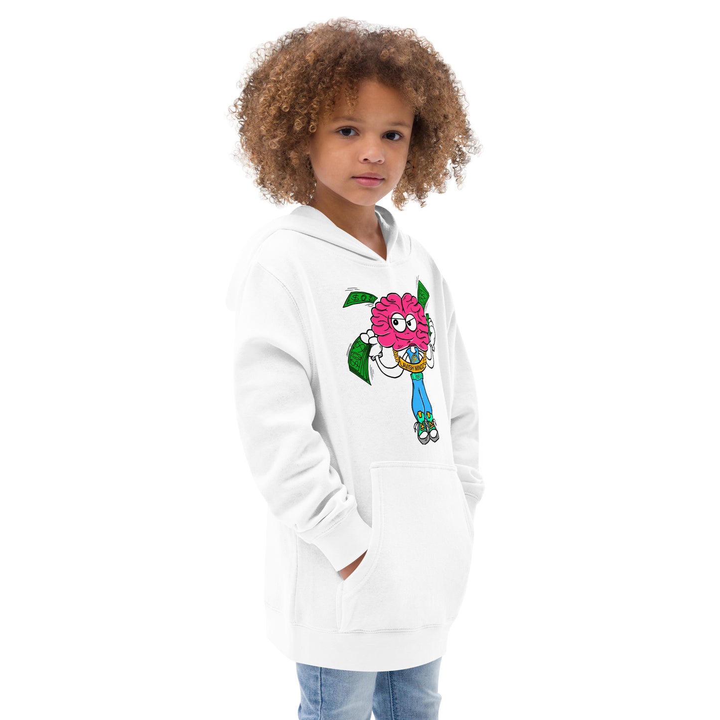 Brain Man Kids fleece hoodie
